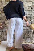 Conrad Grunge Loose Cotton Knit Navy